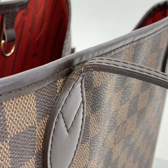 LOUIS VUITTON Authentic Brown Damier Neverfull MM Tote Bag - Picture 7 of 13
